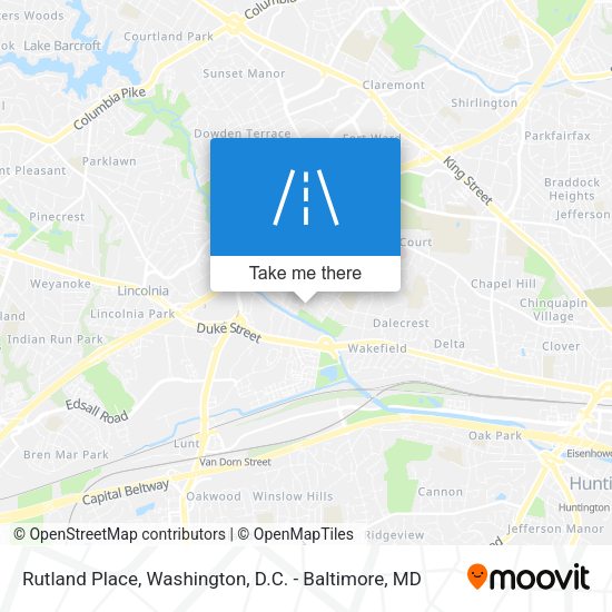 Rutland Place map
