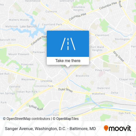 Mapa de Sanger Avenue