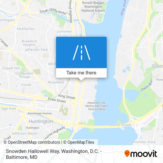 Snowden Hallowell Way map
