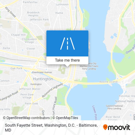 South Fayette Street map