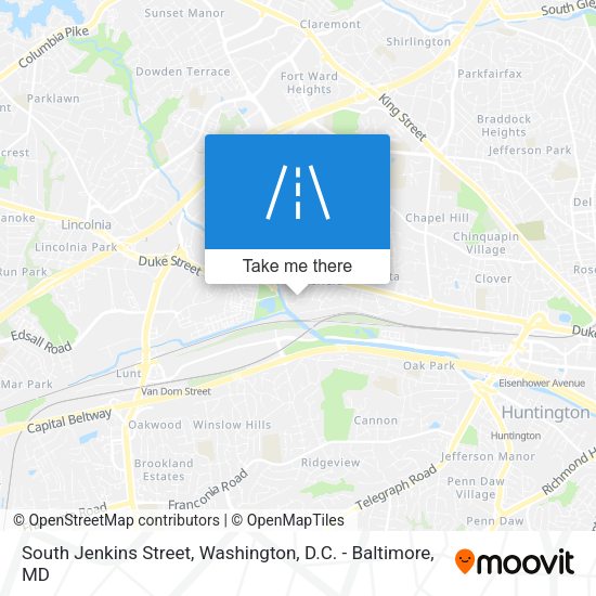 Mapa de South Jenkins Street