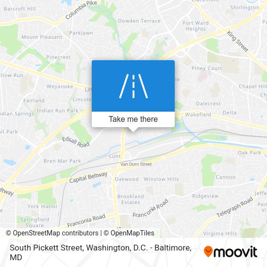 Mapa de South Pickett Street