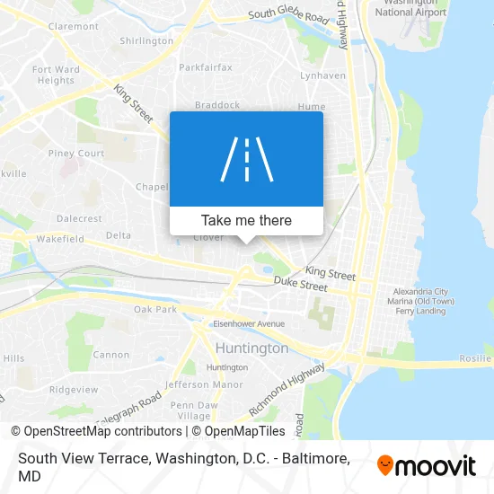 South View Terrace map
