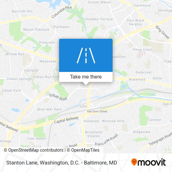 Mapa de Stanton Lane