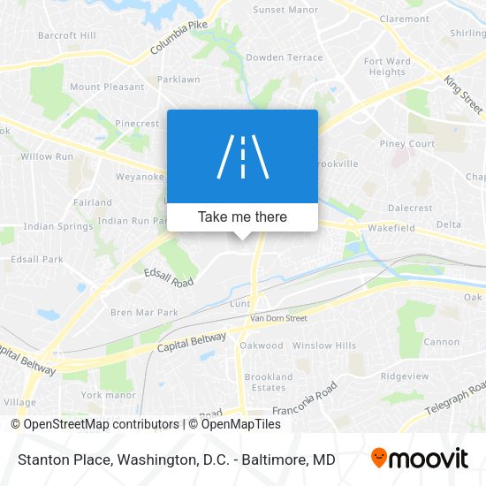 Stanton Place map