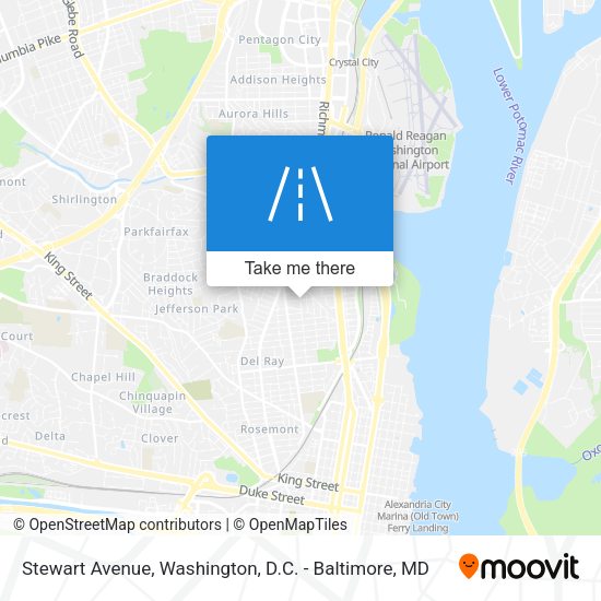Stewart Avenue map