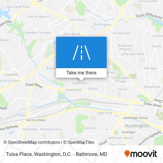 Tulsa Place map