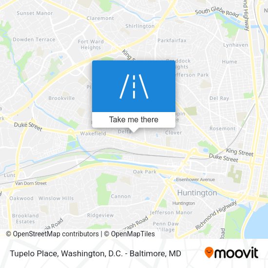 Tupelo Place map