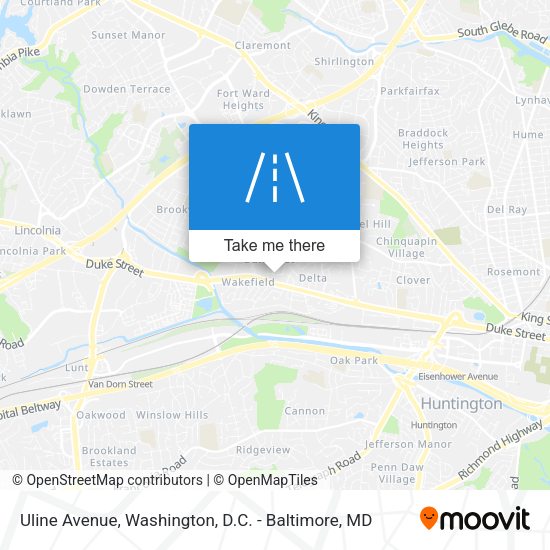 Mapa de Uline Avenue