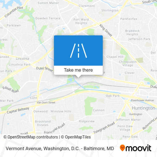 Vermont Avenue map