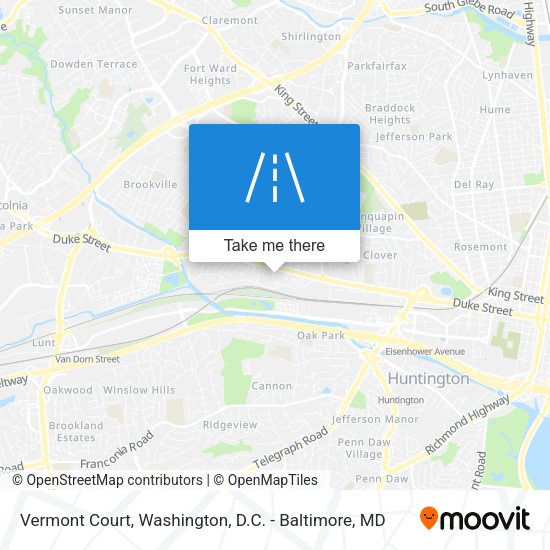 Mapa de Vermont Court