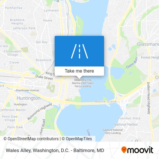 Wales Alley map