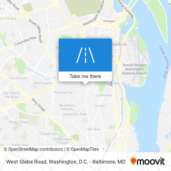 Mapa de West Glebe Road