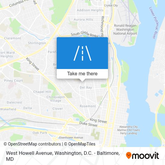 West Howell Avenue map