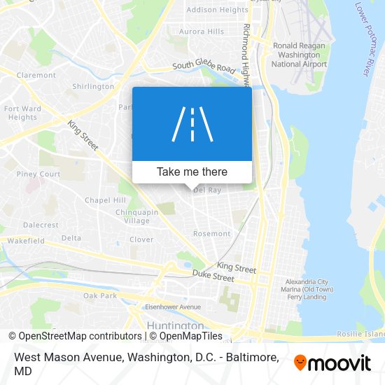 West Mason Avenue map