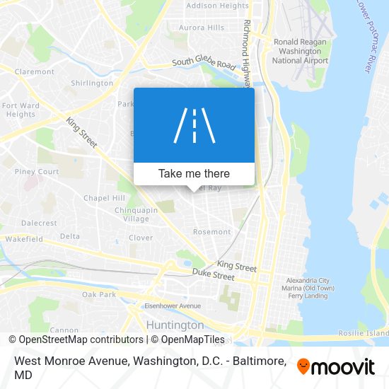 West Monroe Avenue map