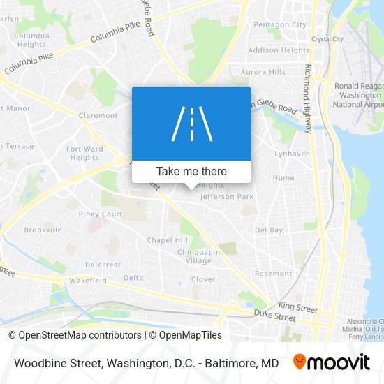 Mapa de Woodbine Street