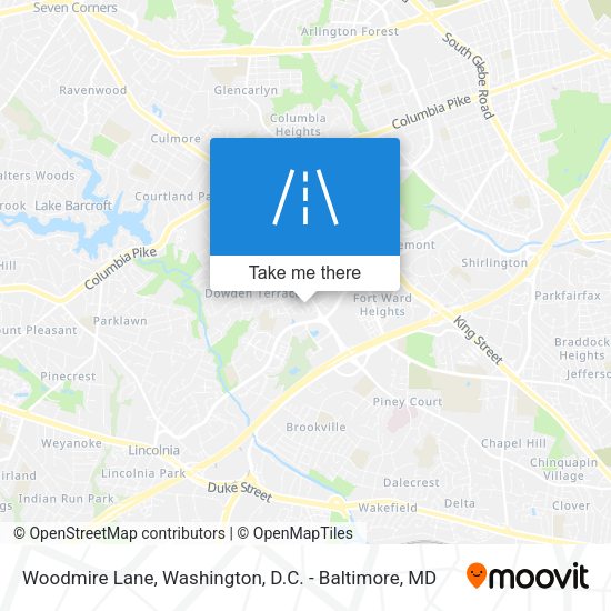 Woodmire Lane map