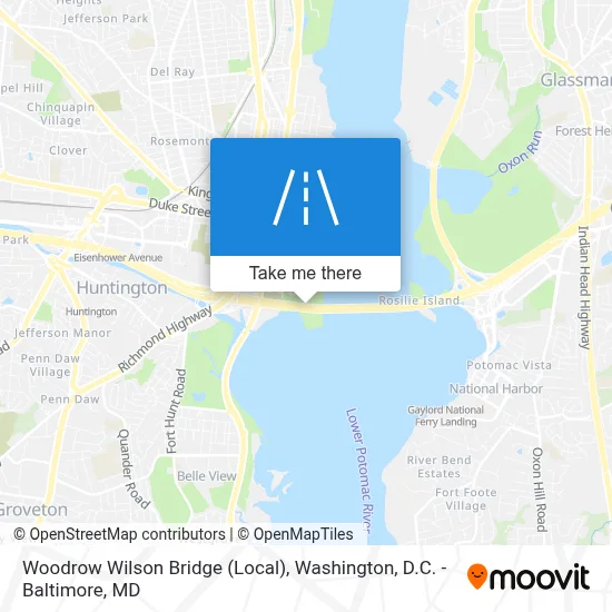 Woodrow Wilson Bridge (Local) map