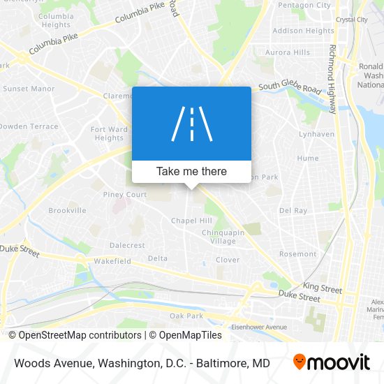 Mapa de Woods Avenue
