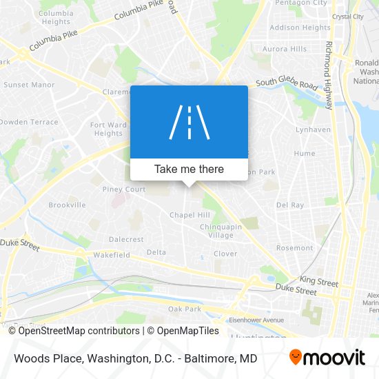 Woods Place map