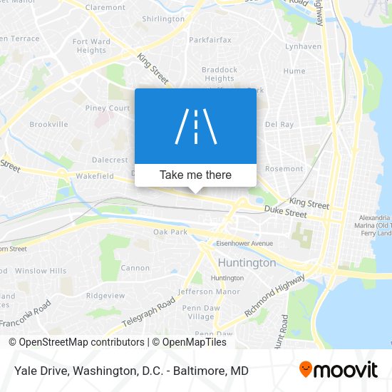 Mapa de Yale Drive