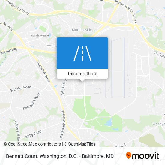Bennett Court map