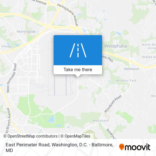 Mapa de East Perimeter Road