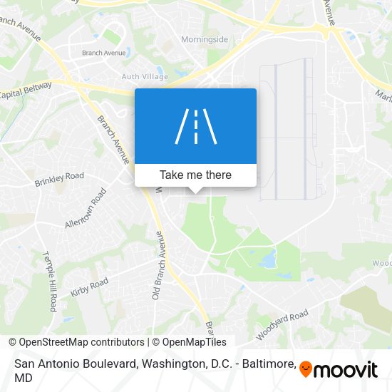 San Antonio Boulevard map
