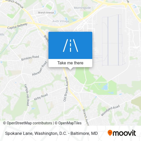 Mapa de Spokane Lane