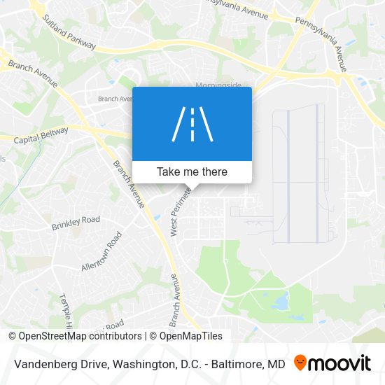 Vandenberg Drive map