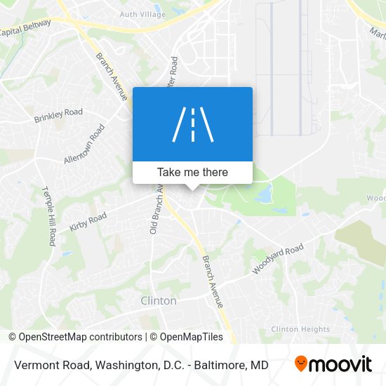Vermont Road map