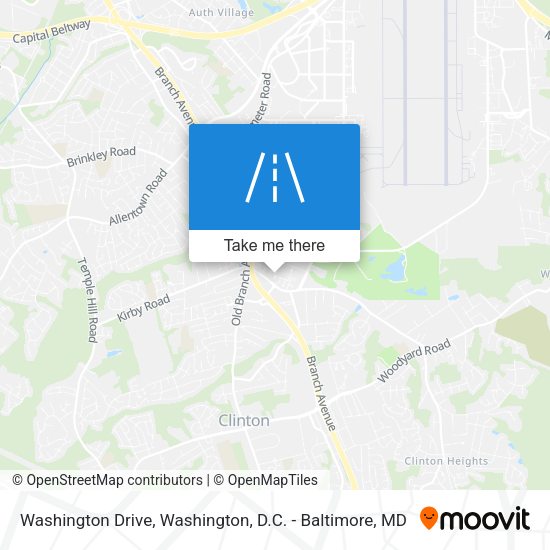 Washington Drive map