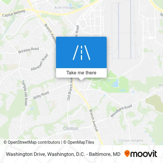 Washington Drive map