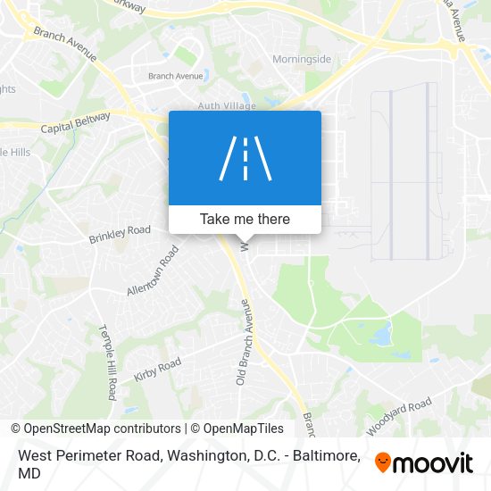 West Perimeter Road map