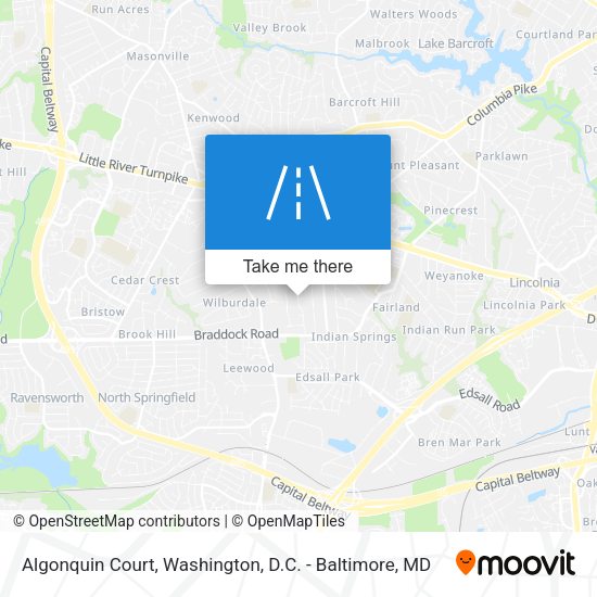Mapa de Algonquin Court