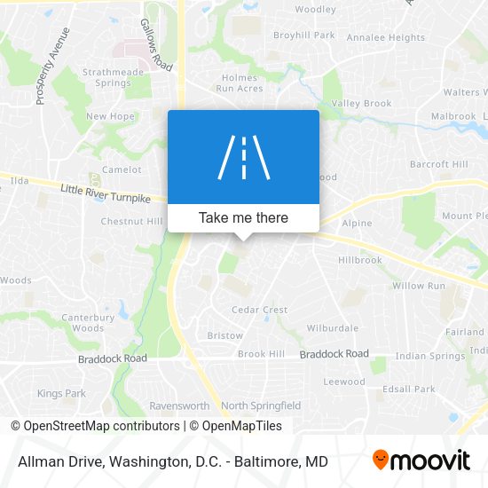 Mapa de Allman Drive