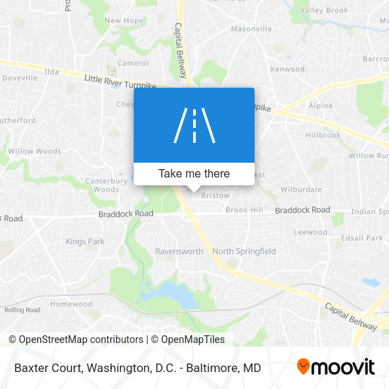 Baxter Court map