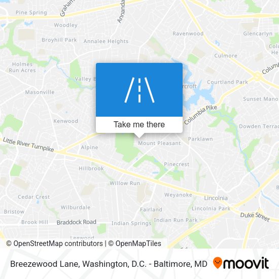 Mapa de Breezewood Lane