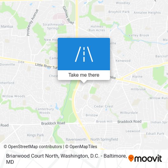 Mapa de Briarwood Court North