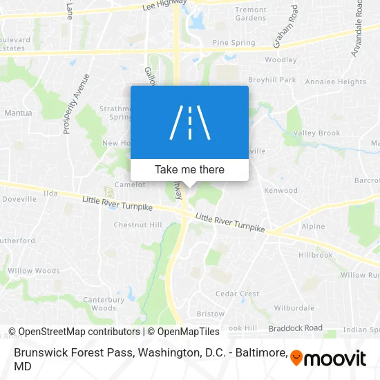 Brunswick Forest Pass map