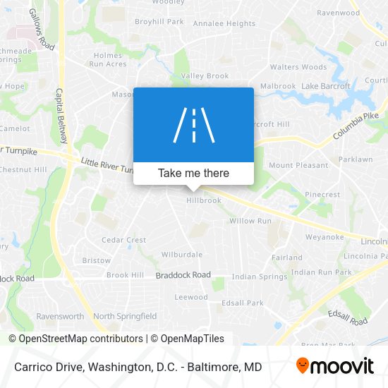 Carrico Drive map