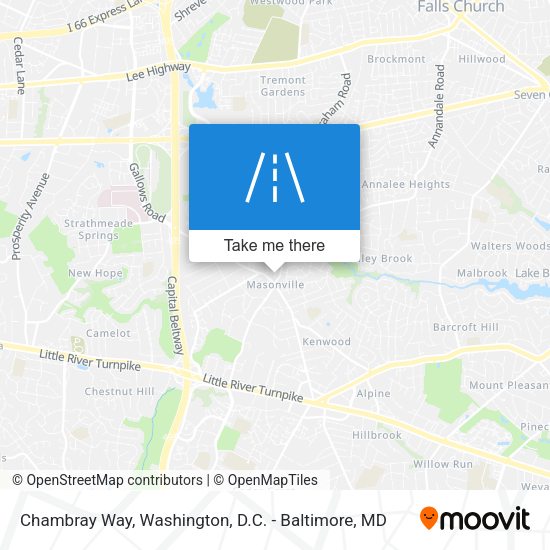 Chambray Way map