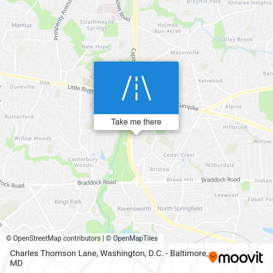 Charles Thomson Lane map