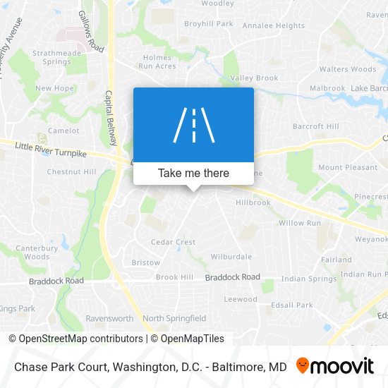 Mapa de Chase Park Court