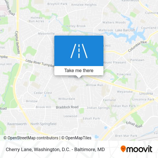 Cherry Lane map