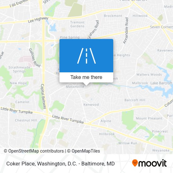 Coker Place map