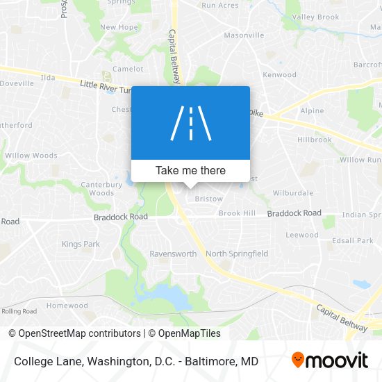 Mapa de College Lane