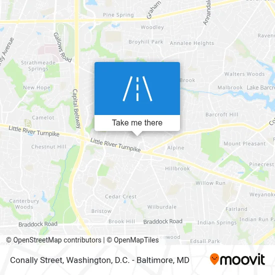 Conally Street map