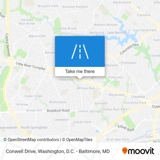 Conwell Drive map